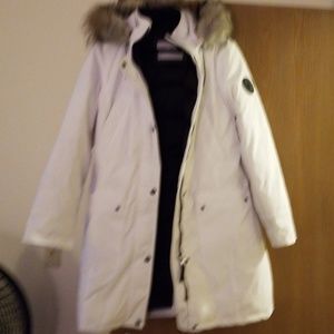 Calvin Klein white winter parka